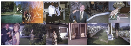 125+ of Moe Howard's Photo Slides, Labeled Lake Tahoe, ''Party at House 60's'', Etc. -- Plus 2 Kodachrome Super 8 Film Reels With Run-Time Approx. 7 Minutes, Clip of Film Online at NateDSanders.com